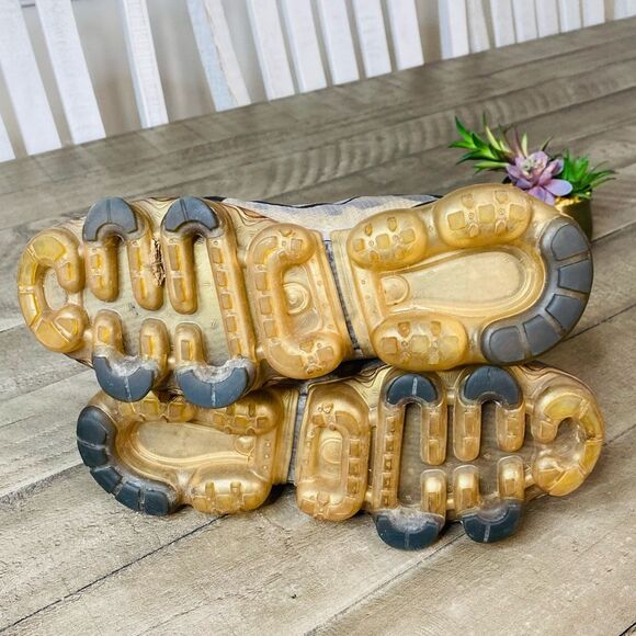 Nike Air VaporMax GS‎ Black Gold Women’s Size 8.5 - Picture 6 of 6